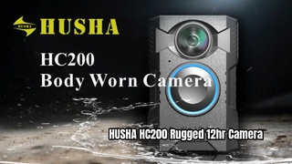 HUSHA HC200 Body Camera Rugged 12 Hour Recording
