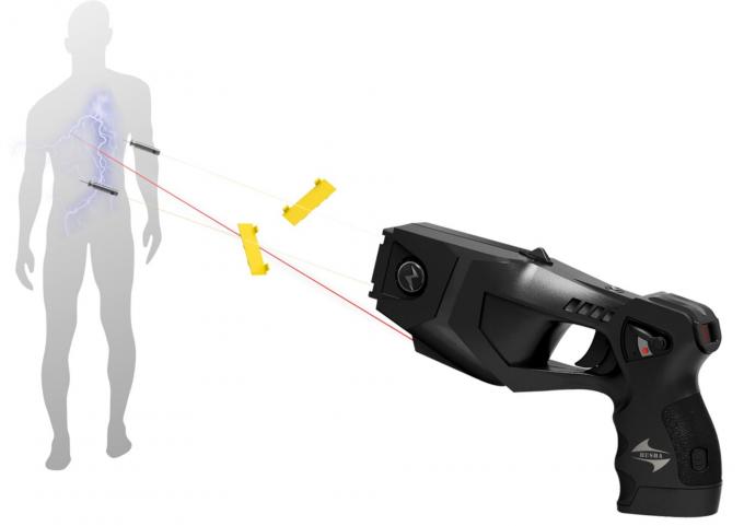 Battery Powered Conductive Energy Weapon Electrical Shock Gun With ...